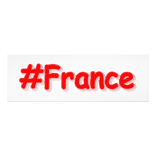 Foto "#France" Design bonito. Comprar Agora (Frente)