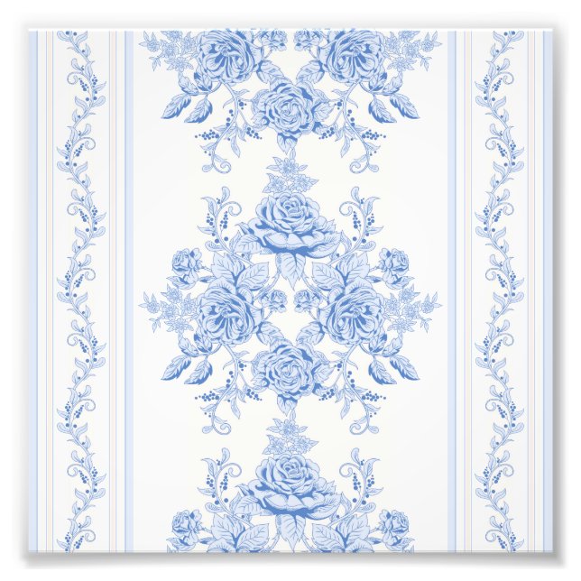 Foto Francês,chique, vintage,azul pálido,branco,contado (Frente)