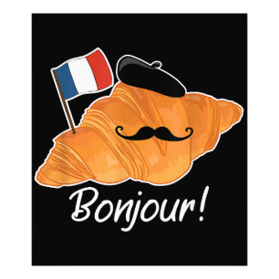 Foto Francês Croissant Lover França Bandeira Francófilo