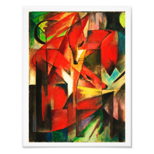Foto Franz Marc The Foxes Red Fox Modern Art Painting