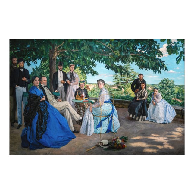 Foto Frederic Bazille - A Reunião Familiar (Frente)