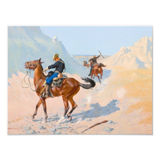Foto Frederic Remington - A Guarda Avançada, ou A Mil (Frente)