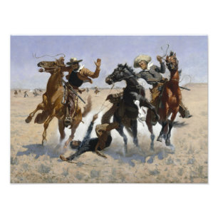 Foto Frederic Remington - Ajudando um camarada