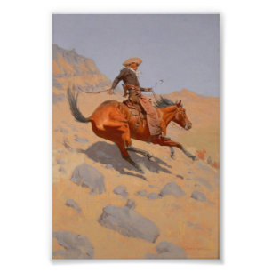 Foto Frederic Remington - O Cowboy