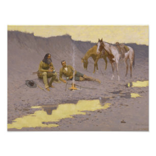 Foto Frederic Remington - Um Ano Novo no Cimarron