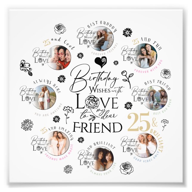 Foto `FriBirthday Photo Collage (Frente)