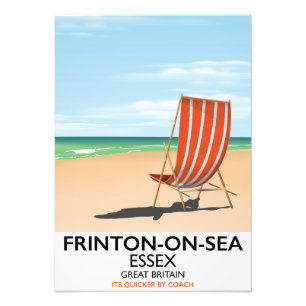 Foto Frinton-em-Mar, Essex, cartaz do beira-mar