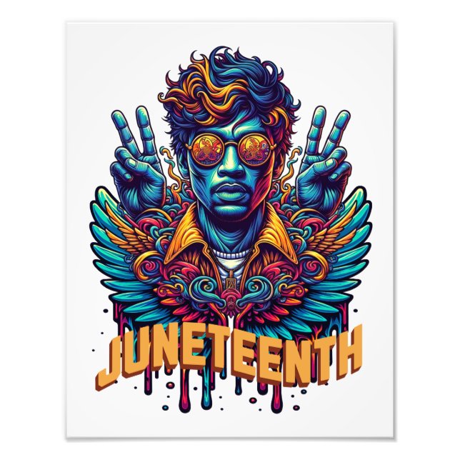 Foto Frio Mês da História Negra Anjo Liberdade Juneteen (Frente)