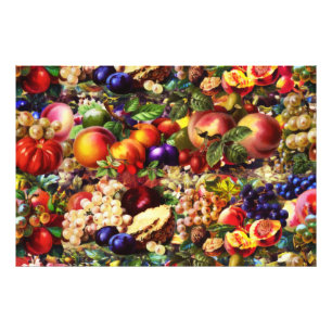 Foto Frutas Tropicais de Verão Retro-Rústico