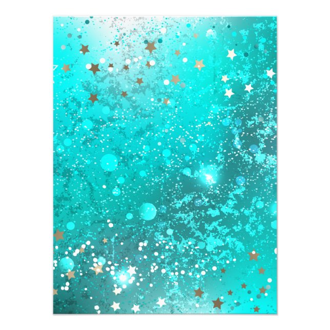 Foto Fundo do Mint Turquoise Foil (Frente)