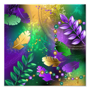 Foto Fundo márdi iridescente com miçangas