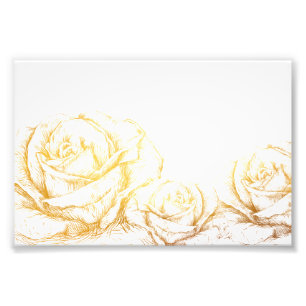 Foto Fundo Personalizado Rosas Florais Vintage Falso Ou