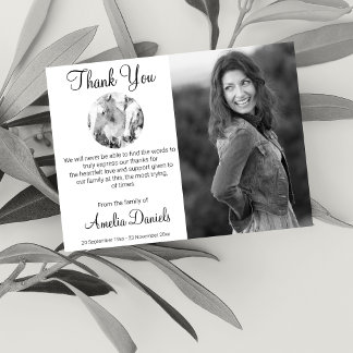 Foto Funeral Cavalo Branco Obrigado Cartões