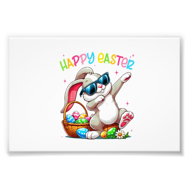 Foto Funny Dabbing Bunny Easter Happy Easter for Boys G (Frente)
