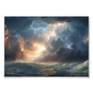 Foto Fury Elétrico: Pintura de Tempestade Oceânica