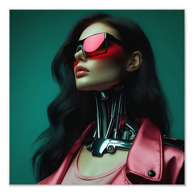 Foto  futuristic cybernetic woman (Frente)