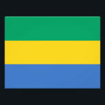 Foto Gabão Flag<br><div class="desc">Bandeira Patriótica do Gabão.</div>