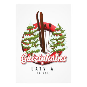 Foto Gaiziņkalns Logotipo de ski da Letónia