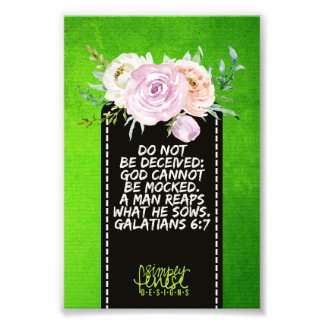 Foto Galatianos 6:7 Deus Não Pode Ser Escriturado