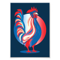 Galo Patriótico da Bandeira Francesa