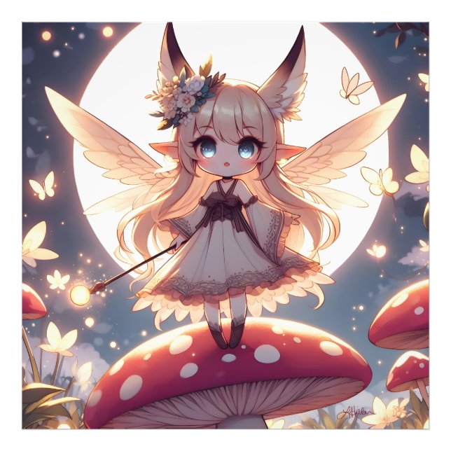 Foto Garota Anime Pixie Hippie Lua Fada (Frente)