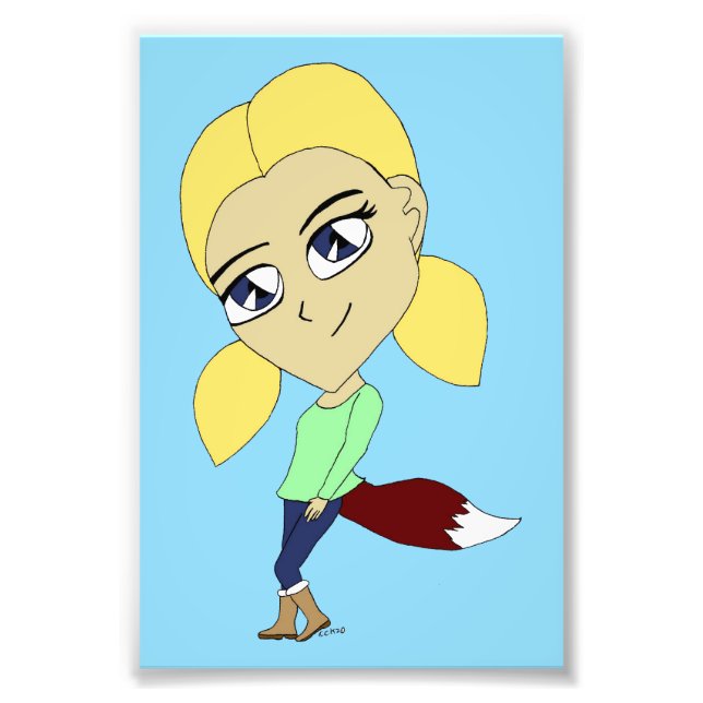 Foto garota foxi chibi (Frente)