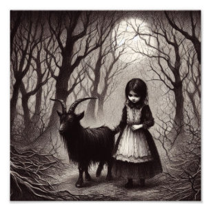 Foto Garota Spookie com Floresta Assombrada de Phillip