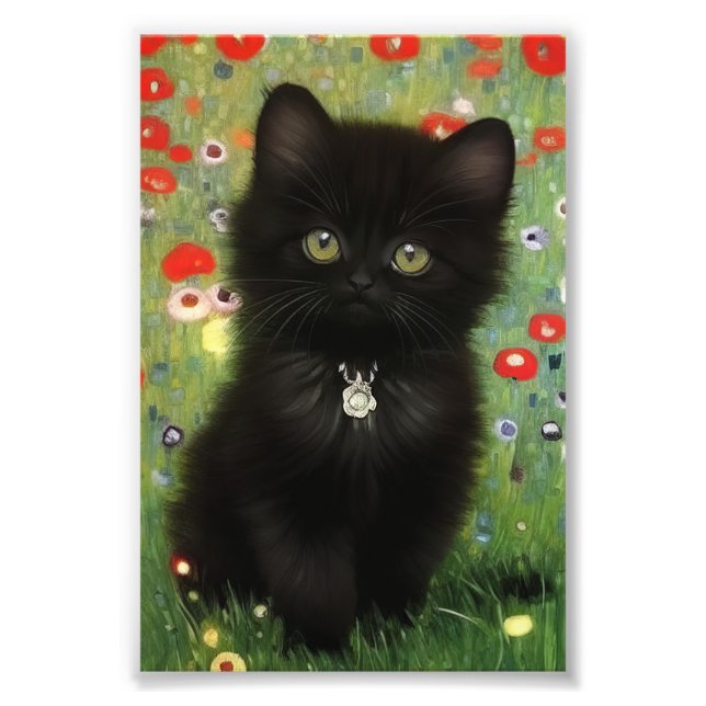 Foto Gatinho Gustav Klimt (Frente)