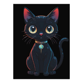 Foto Gatinho Preto Pouco Assustador