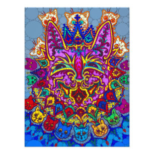 Foto Gato com Colar de Gato por After Louis Wain