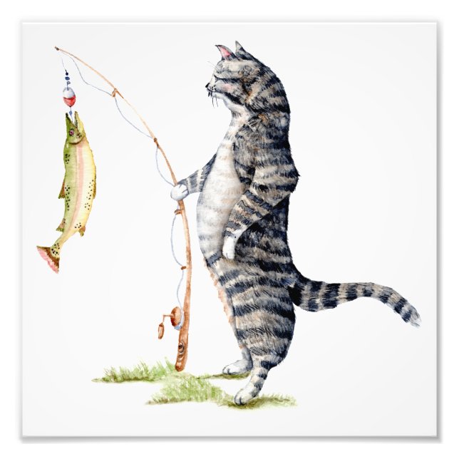 Foto Gato com Peixe (Frente)
