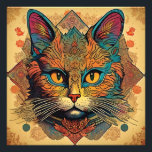 Foto Gato de estilo Vintage Pop Art Louis Wain<br><div class="desc">Gato de estilo Vintage Pop Art Louis Wain</div>