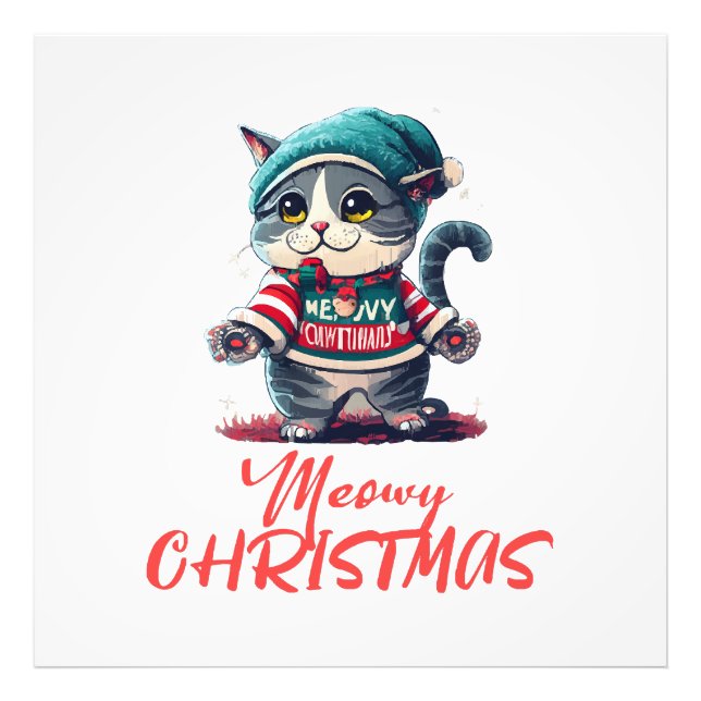 Foto Gato de Natal  (Frente)