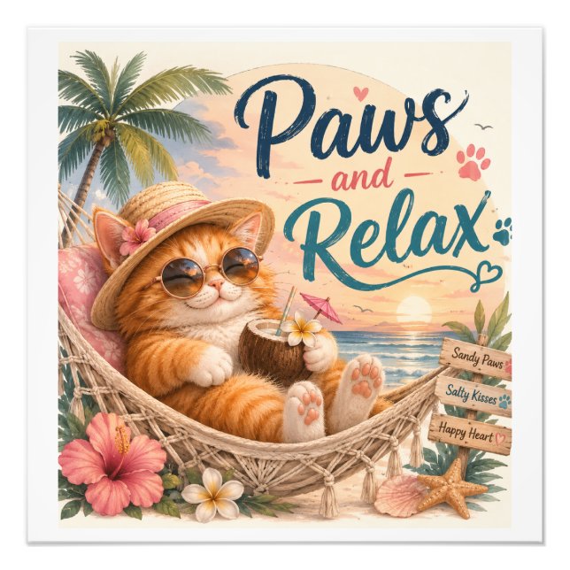 Foto Gato de Praia Patas e Relax (Frente)
