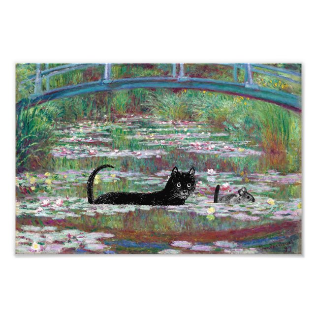 Foto Gato e rato debaixo da ponte (Frente)