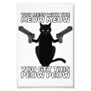 Foto Gato Engraçado Com Armas Que Você Mete Com O Meow