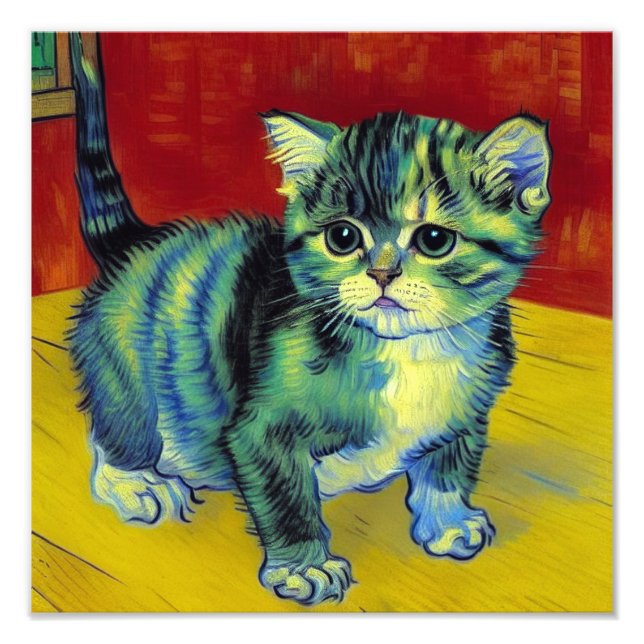 Foto Gato Malhado Van Gogh (Frente)