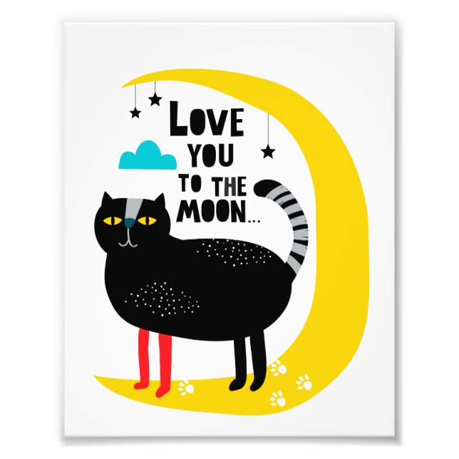 Foto Gato na lua (Frente)