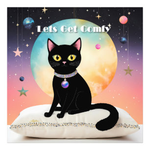 Foto Gato Preto - Vamos nos Sentir Confortáveis