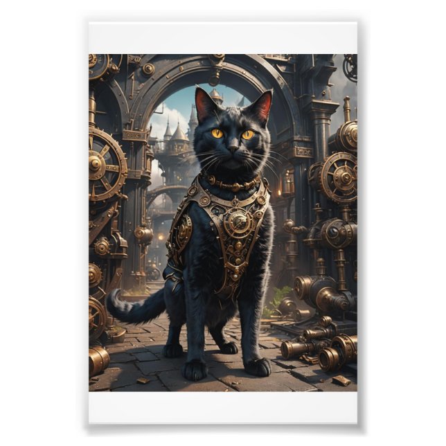 Foto Gato Steampunk (Frente)