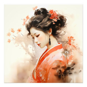 Foto Geisha Orange Ink