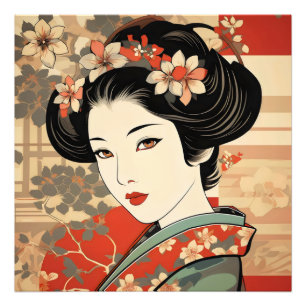 Foto Geisha Traditional Ukiyo-e