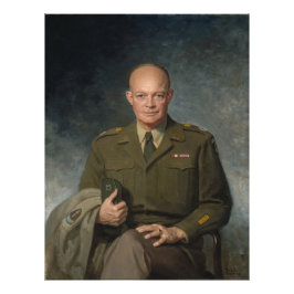 Foto General Dwight Eisenhower 5 Star - Retrato Pintado