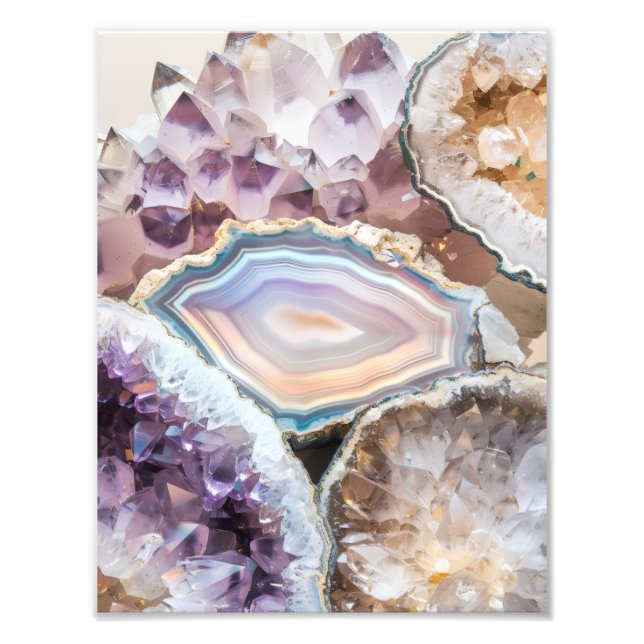 Foto Geode Crystal| Crystal Photo Poster (Frente)