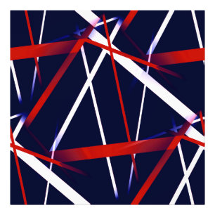 Foto Geometria Urbana Azul Branco Vermelho
