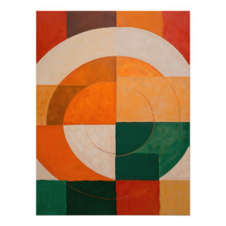 Foto Geometric Abstract with Arcs