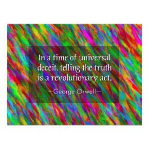 Foto George Orwell:Poster de Deceit Universal