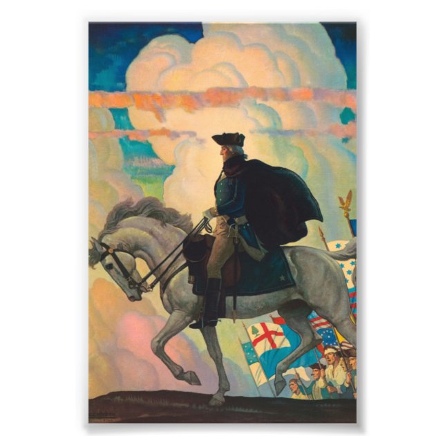 Foto George Washington por Newell Convers Wyeth (Frente)