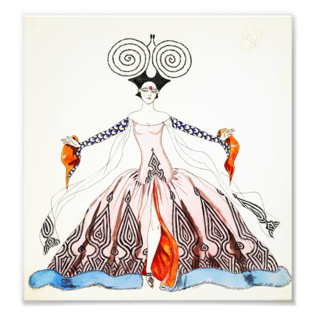 Foto Georges Barbier Art Deco Fashion Impressão (Frente)