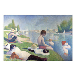 Foto Georges Seurat - Bathers em Asnieres